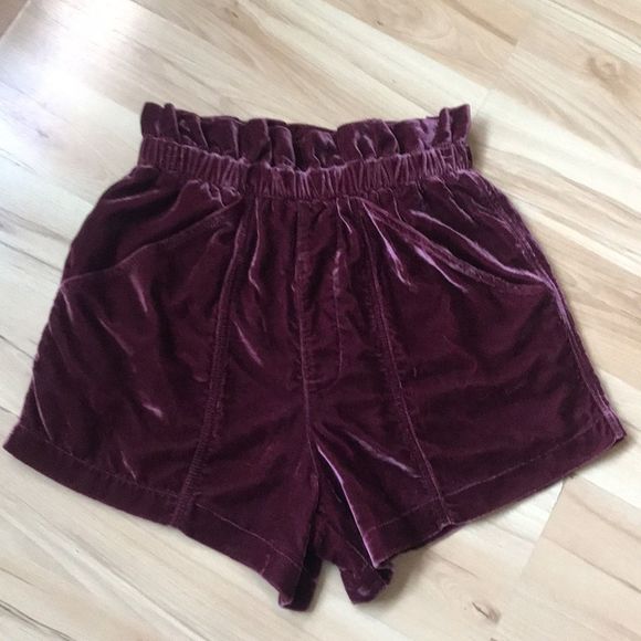 Free People & Jen's Pirate Booty Velvet Shorts XS - Picture 4 of 5